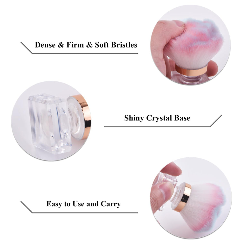 Ycyan brush held in hand showing compact size and ergonomic benefit