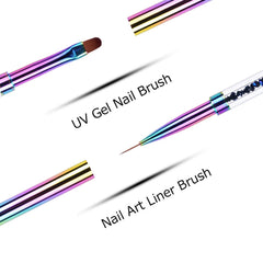 Ycyan brush in use applying polygel on nail for smooth sculpting and even coverage