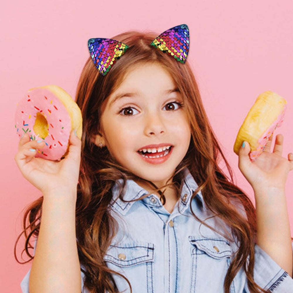 YDDXAQHB in child's ponytail demonstrating secure fit and playful style