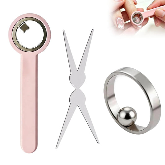 YDYRXBL front view of ring magnet showing shape and grip for precise nail art