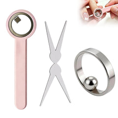 YDYRXBL front view of ring magnet showing shape and grip for precise nail art