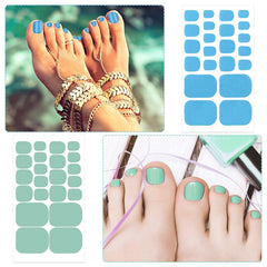 YECIRALA application photo pressing wrap onto toenail for bubble-free adhesion