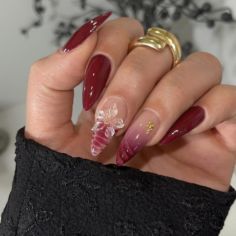 yefiuo 24 nails arranged to display sizes for quick selection benefit