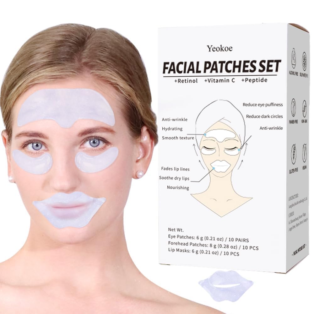 Yeokoe front packaging showing 30-piece patch set and clear benefits for easy travel