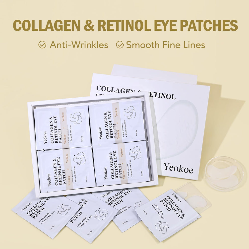 Yeokoe open single-use pack revealing a pair of gel patches