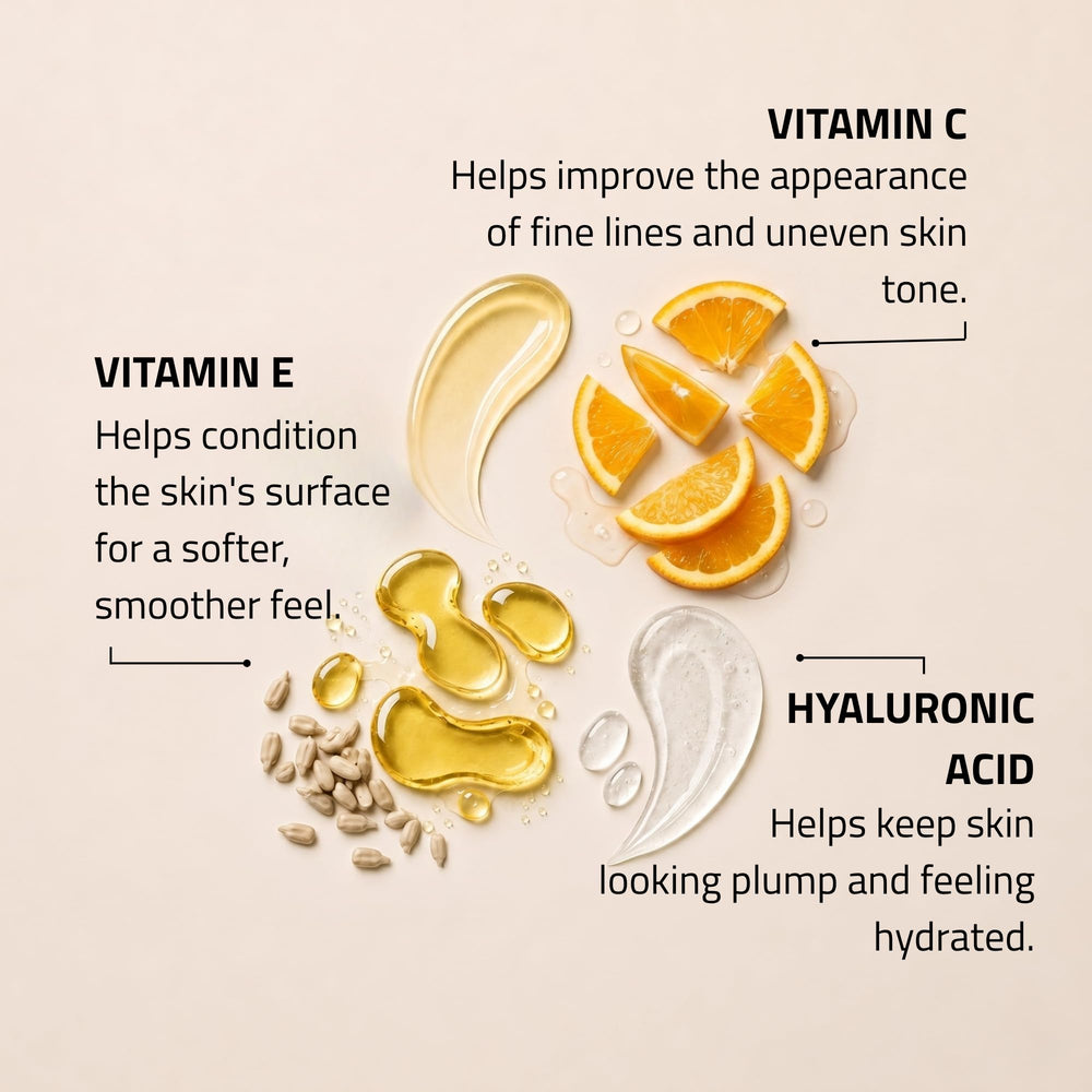 YEOUTH serum texture close-up, shows lightweight gel consistency for fast absorption
