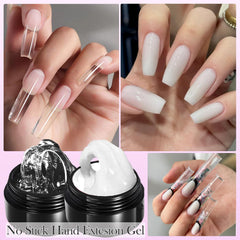 YEPYEPGO clear gel swirl detail showing smooth finish and precise control