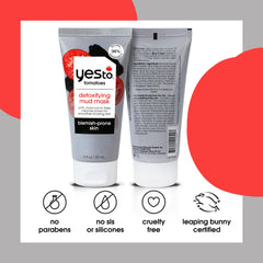 Yes To Tomatoes application on model's cheek demonstrating even coverage and pore cleansing benefit