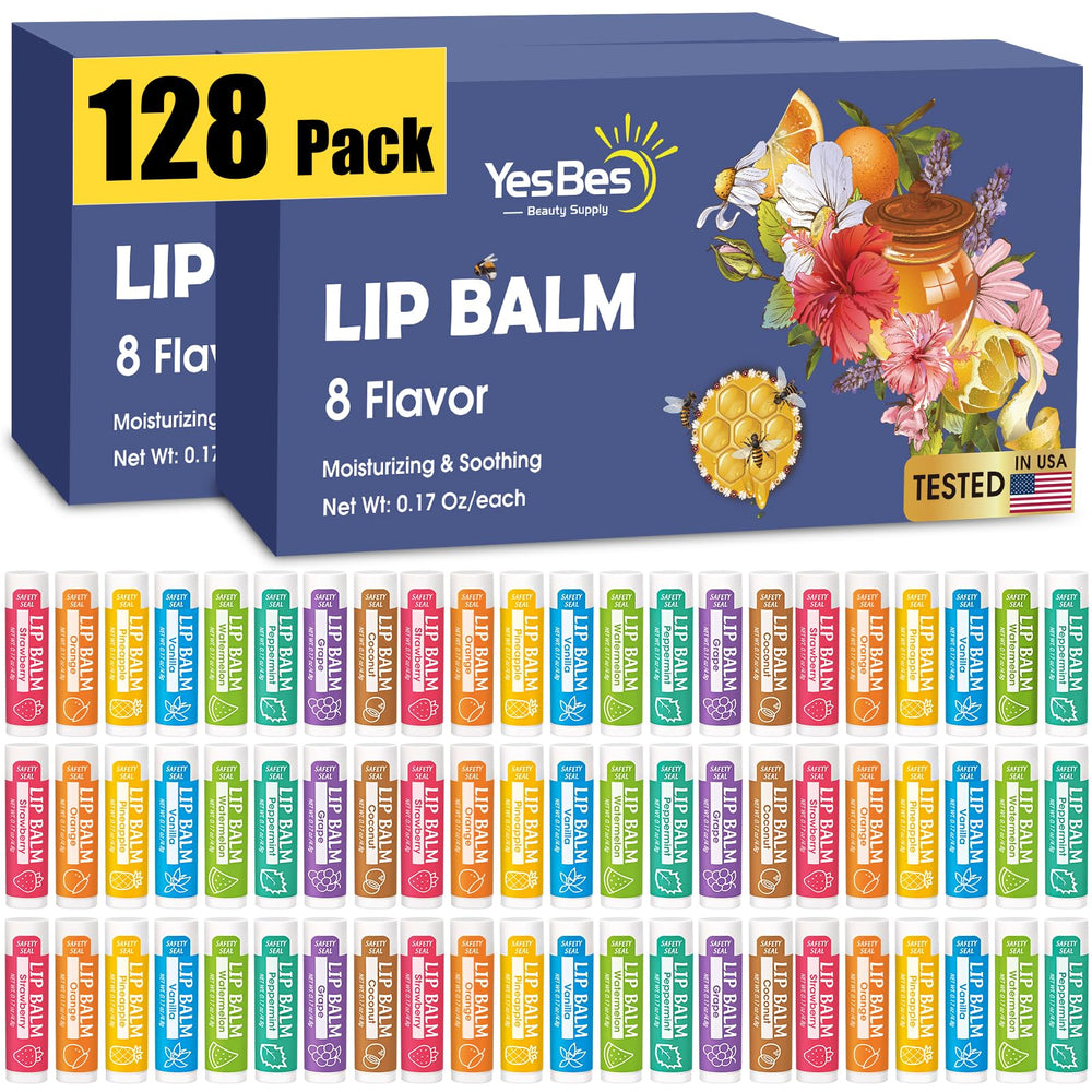 YesBes front packaging shows 128 tubes and variety benefits