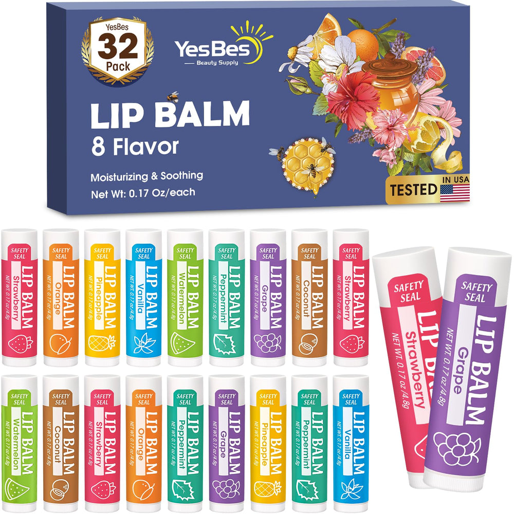 YesBes front packaging showing full 32-pack and flavor variety benefits convenience