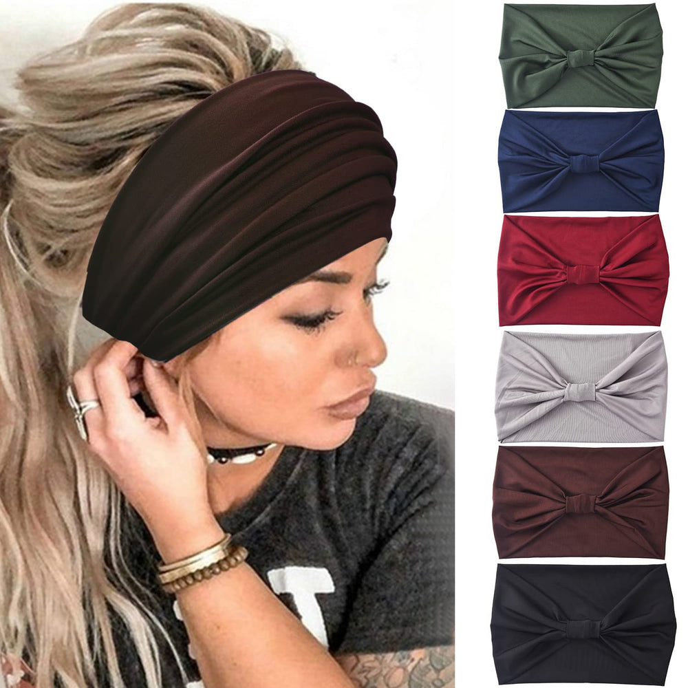 Yeshan front packaging showing six colorful wide headbands and their boho tones benefiting outfit coordination