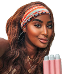 Yeshan headwrap packed in travel bag showing portability and convenience