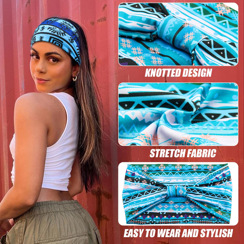 Yeshan headwrap beside ruler showing size and stretch for accurate fit