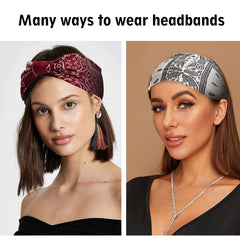 Yeshan hand holding headband for size comparison showing fit and scale