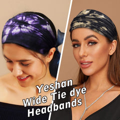 Yeshan headband next to ruler illustrating size and stretch for most head types