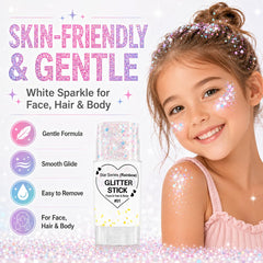 Yeweian used as face highlight in mermaid makeup, enhances iridescent glow