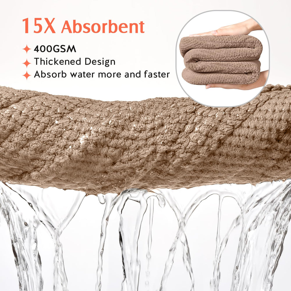 YFONG close-up of thick microfiber texture demonstrating superior absorbency