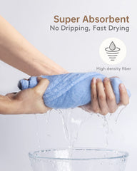 YFONG microfiber close-up showing plush fibers for fast absorbency