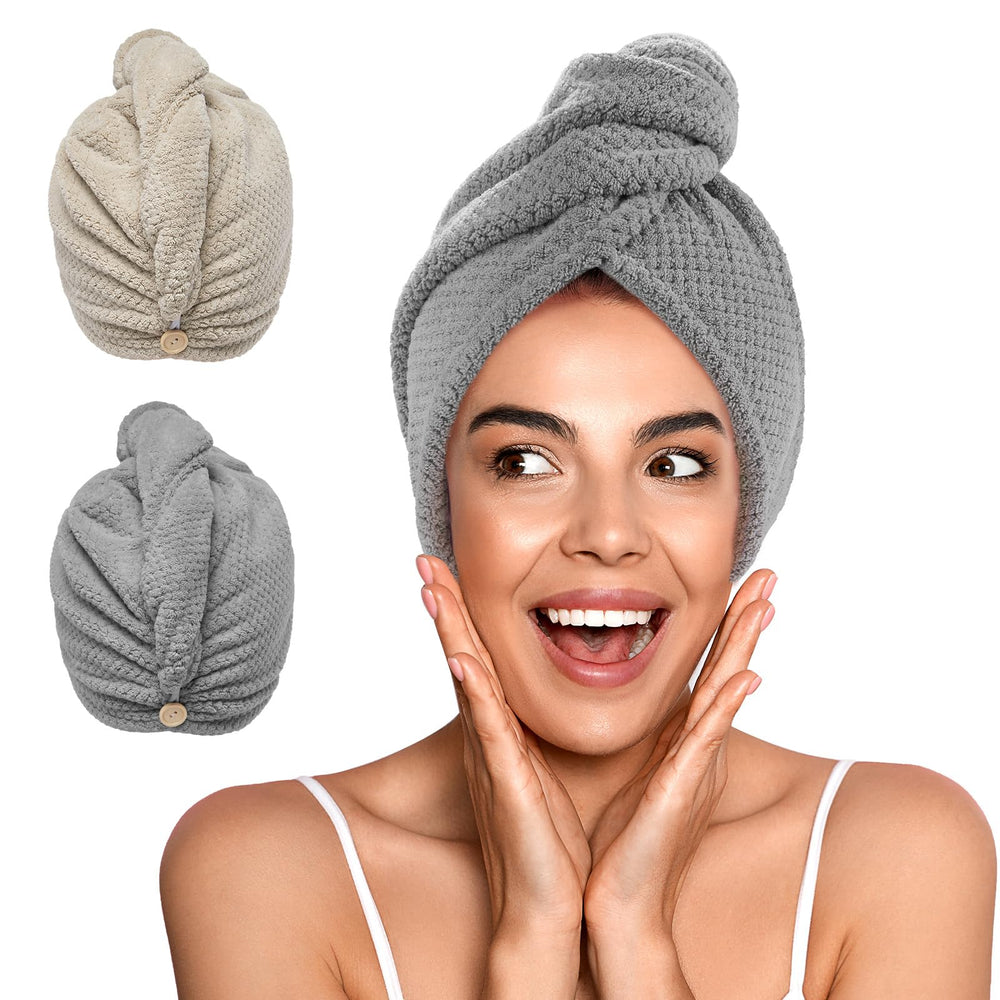 YFONG front packaging showing two-color towel set and benefits