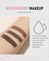 YFulfill 0.5mm tip close-up creating precise hairlike strokes for natural brows