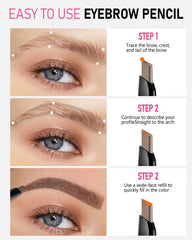 YFulfill eyebrow razor with pouch for safe touch-ups and defined brows