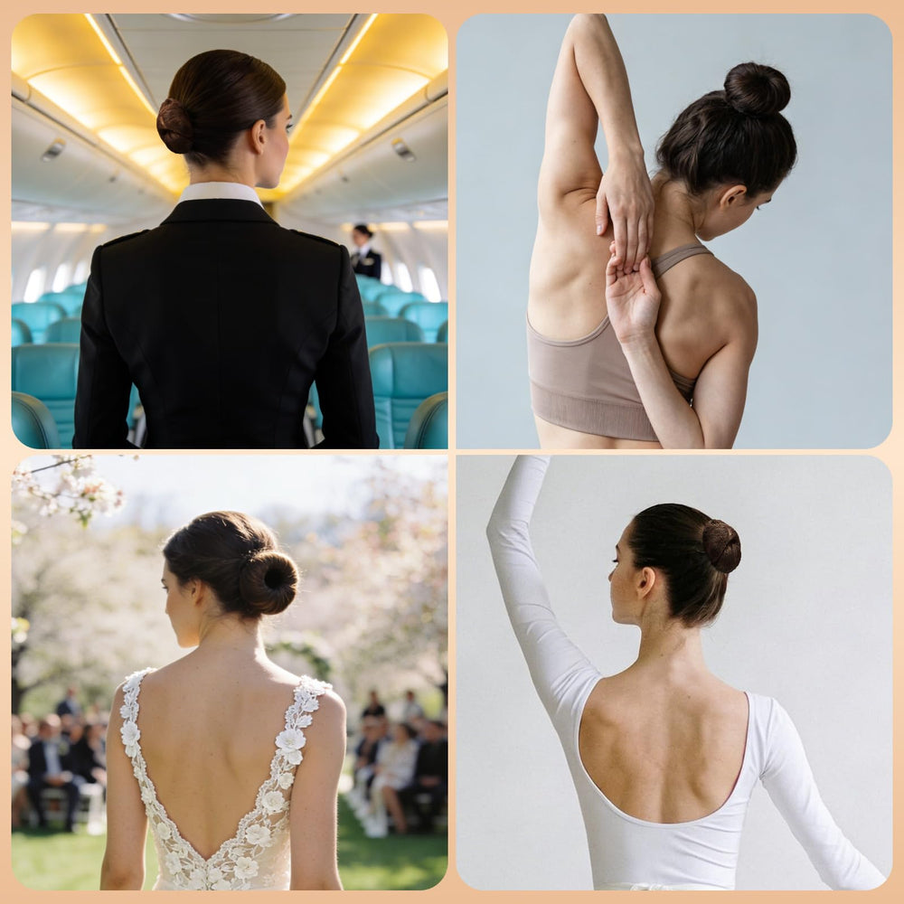 YGDZ bridal updo with nets and pins demonstrating long-lasting elegance