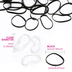 YGDZ clear bands close-up showing smooth finish and hair-friendly grip