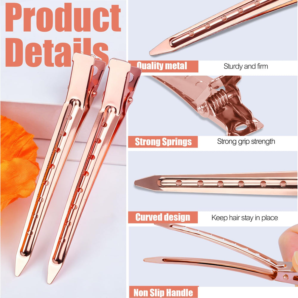 YGDZ clips used during blow-dry to speed up styling process