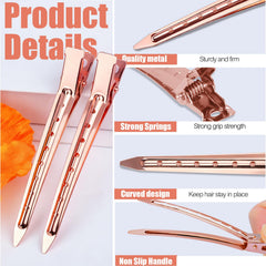 YGDZ clips used during blow-dry to speed up styling process