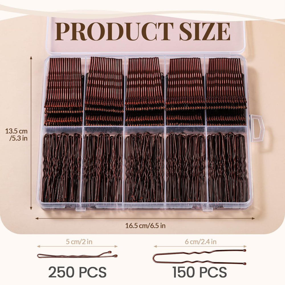 YGDZ close-up of wavy bobby pin texture for extra grip and secure hold