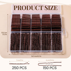 YGDZ close-up of wavy bobby pin texture for extra grip and secure hold