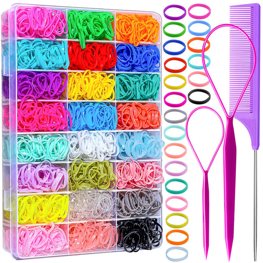 YGDZ front packaging showing 1500 colorful mini bands and accessories for styling