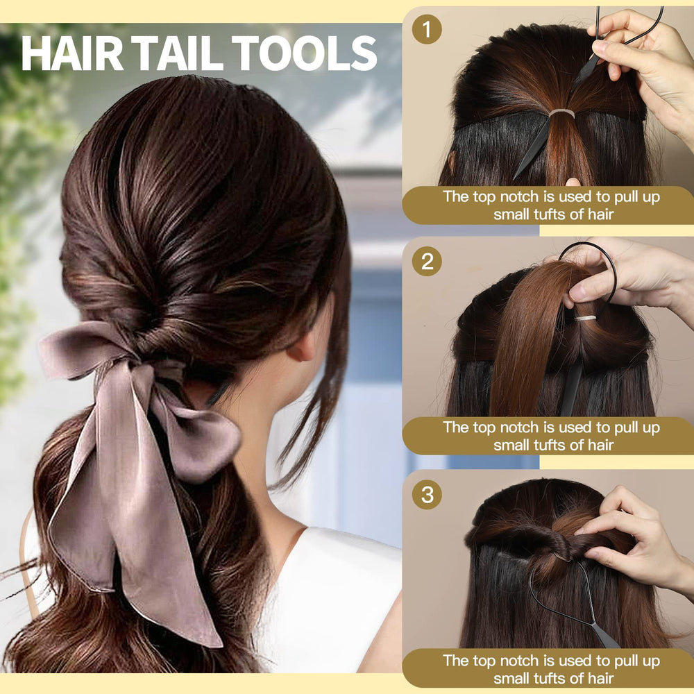 YGDZ hair ties holding a neat ponytail braid showing secure styling