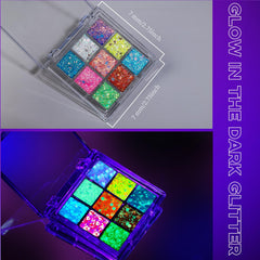 YGDZ model wearing festival makeup under UV for striking brightness