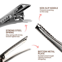 YGDZ side profile of an open clip showing spring durability benefit