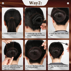 YGQQOY detailed view of two-size bobby pins for secure hold