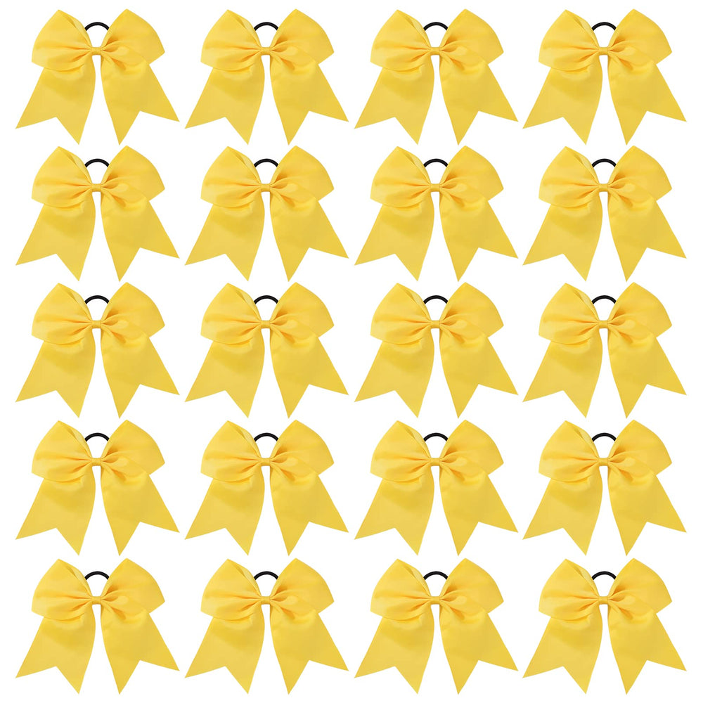 YHXX YLEN front packaging showing 20 yellow cheer bows, ready for teams