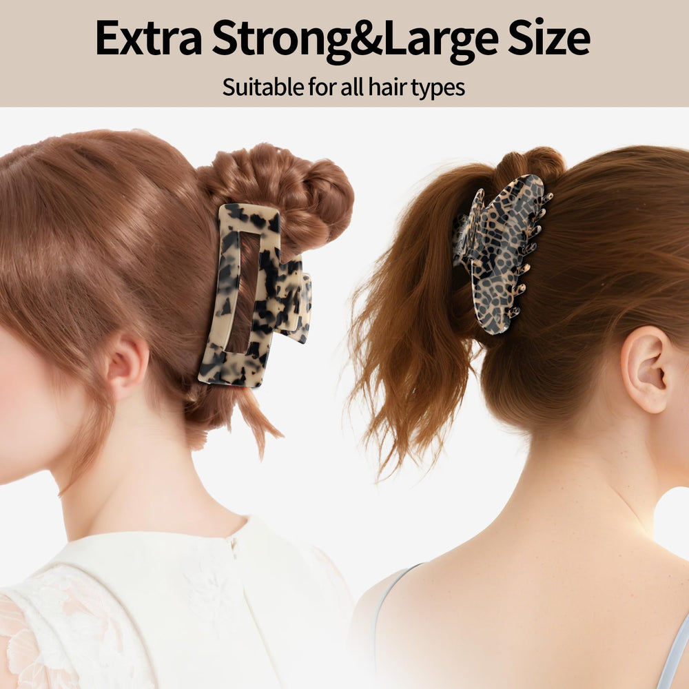 YIERSO clip holding a high bun to demonstrate strong hold and comfort