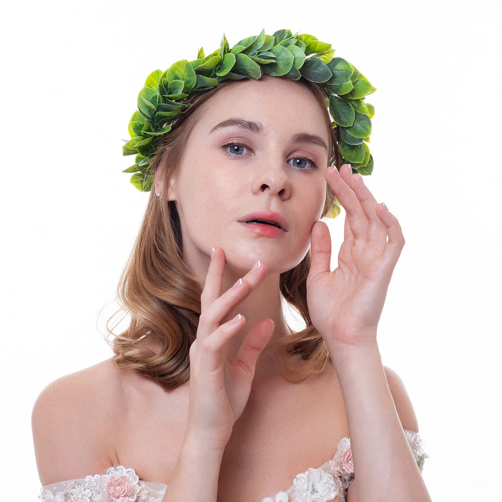 Yili Maizi crown on mannequin showing size and scale for buyers