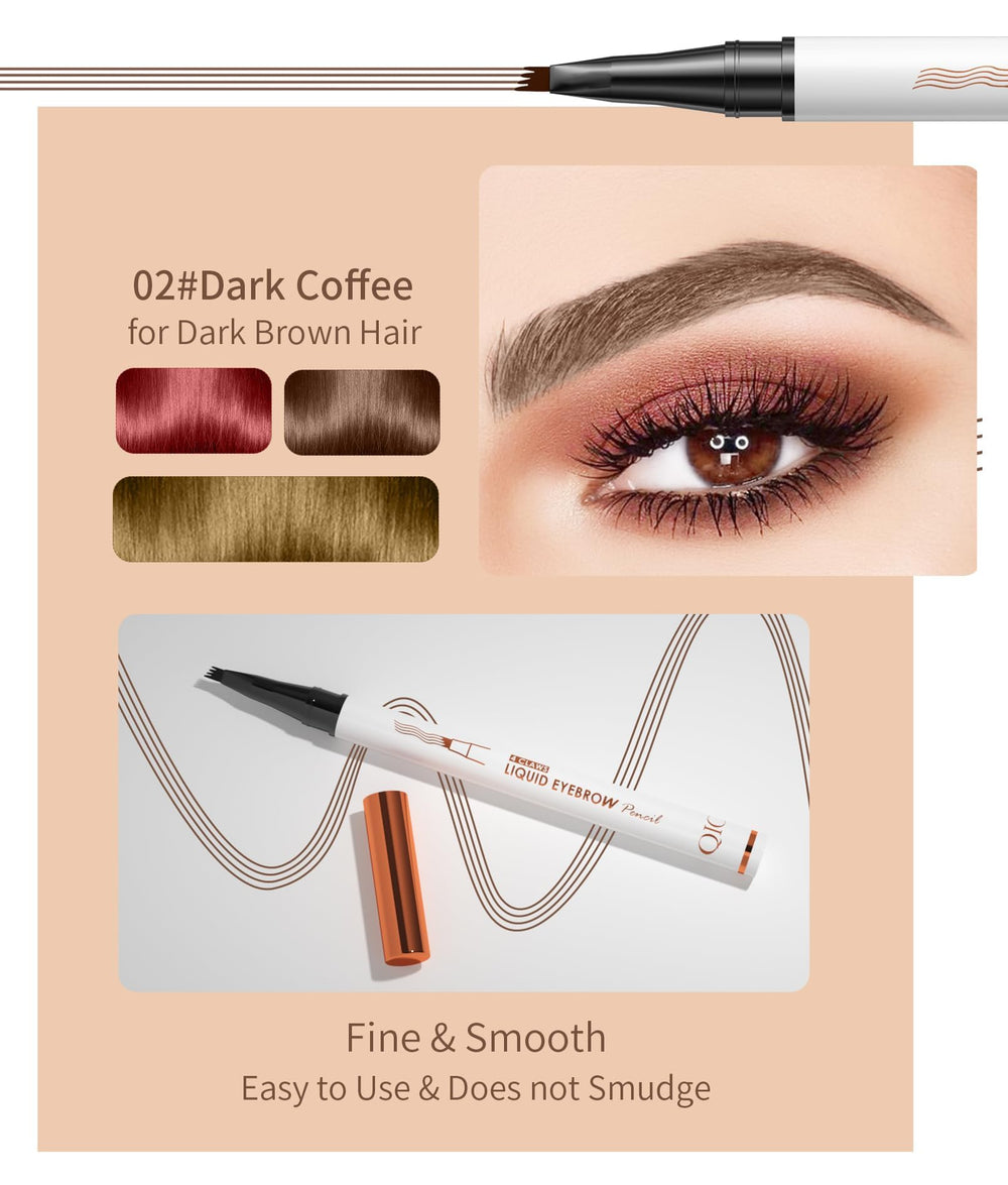 YILLTOY close-up of the 4-tip applicator demonstrating precise hairlike strokes