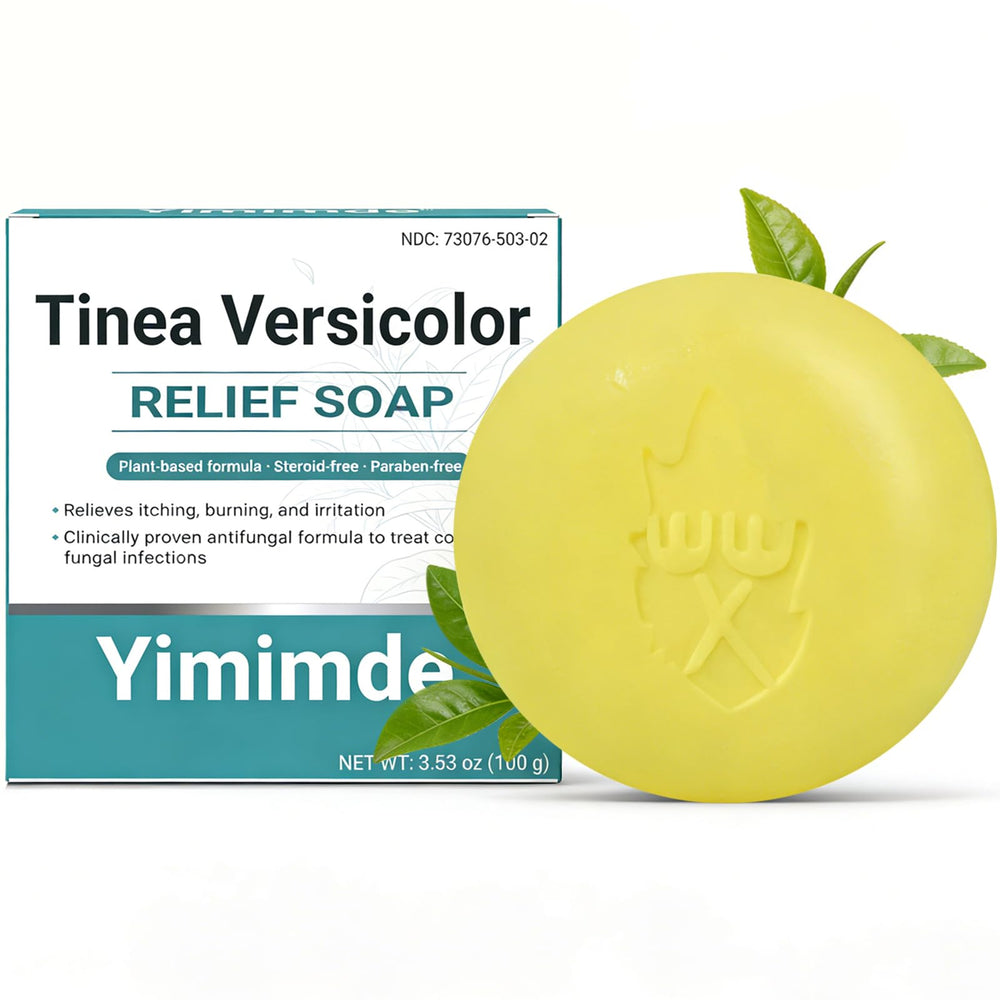yimimde front packaging showing bar and benefits for clearer skin