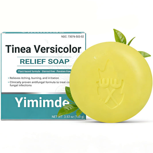 yimimde front packaging showing bar and benefits for clearer skin