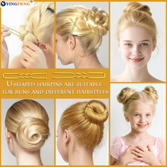 YINGFENG blonde hair net stretched to show breathability and secure bun finish benefit