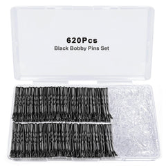 YINGFENG front spread of 620pcs black pins and elastics showing full kit benefit