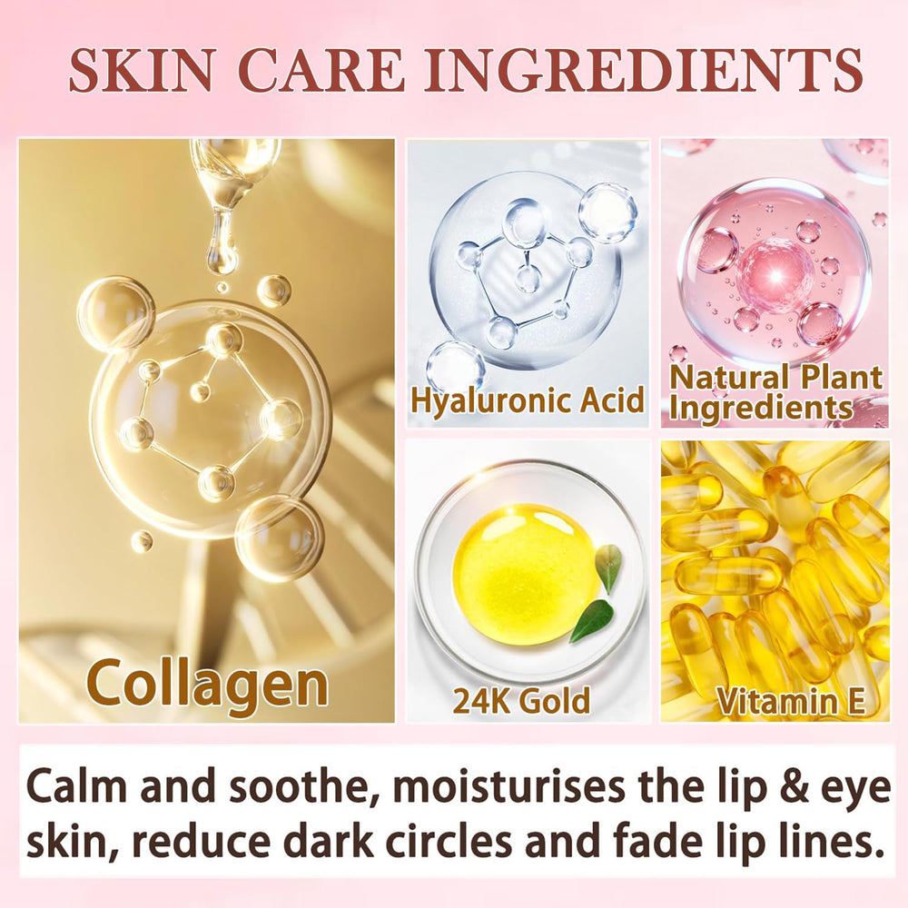 Yishifa model wearing lip mask to hydrate and smooth lip lines