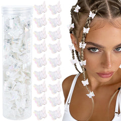 YISSION jar of 60 butterfly clips keeps accessories organized and travel-ready