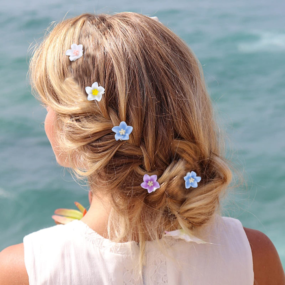 YISSION clips pinned in braided hair demonstrating decorative bridal use