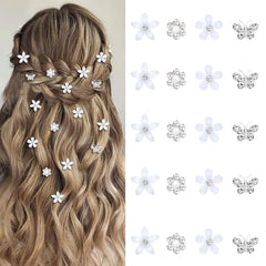 YISSION front packaging showing 20 mini flower hair clips, perfect for styling