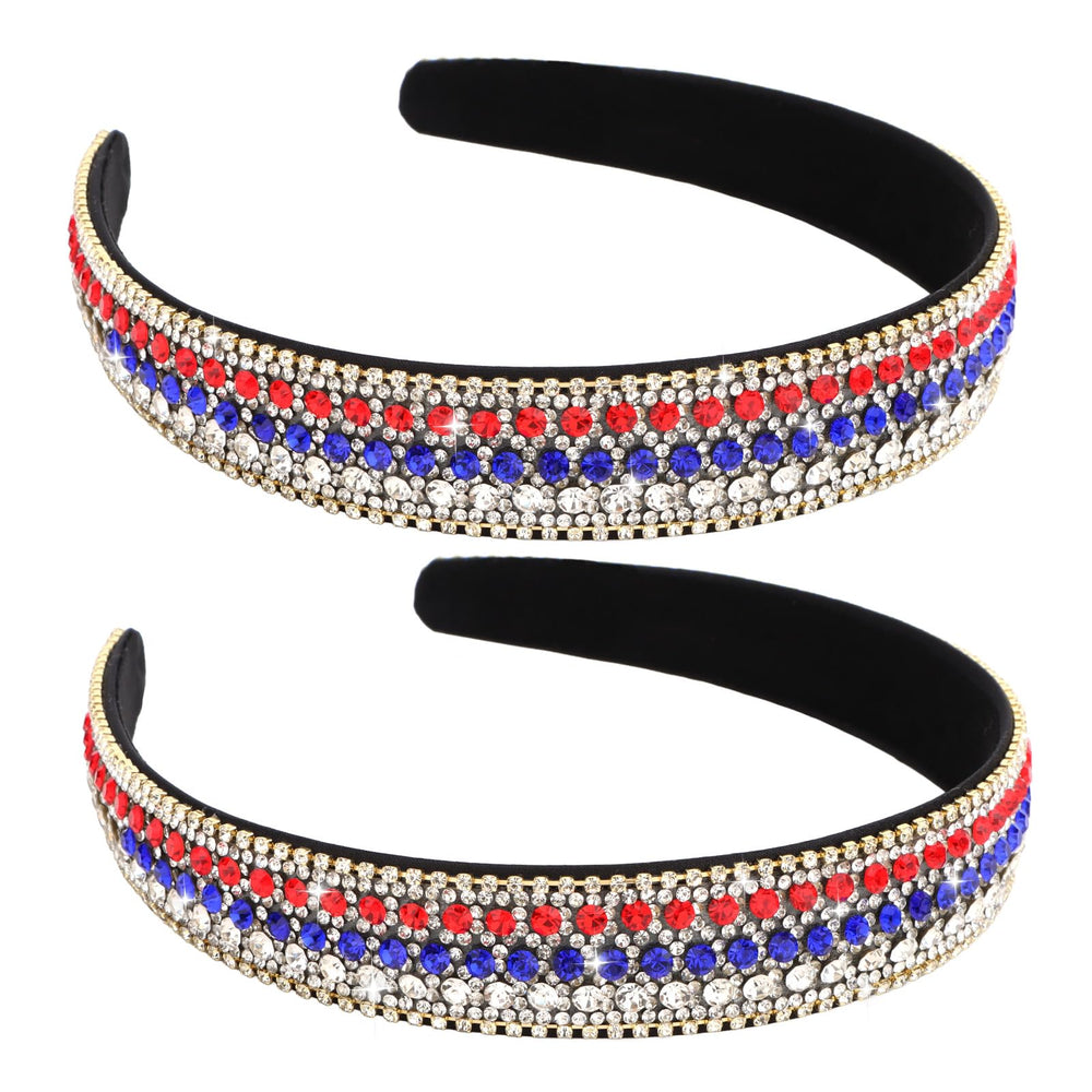 YISSION front view showing two headbands and festive appeal