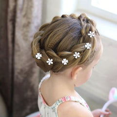 YISSION clips placed in a braid illustrating decorative effect and ease